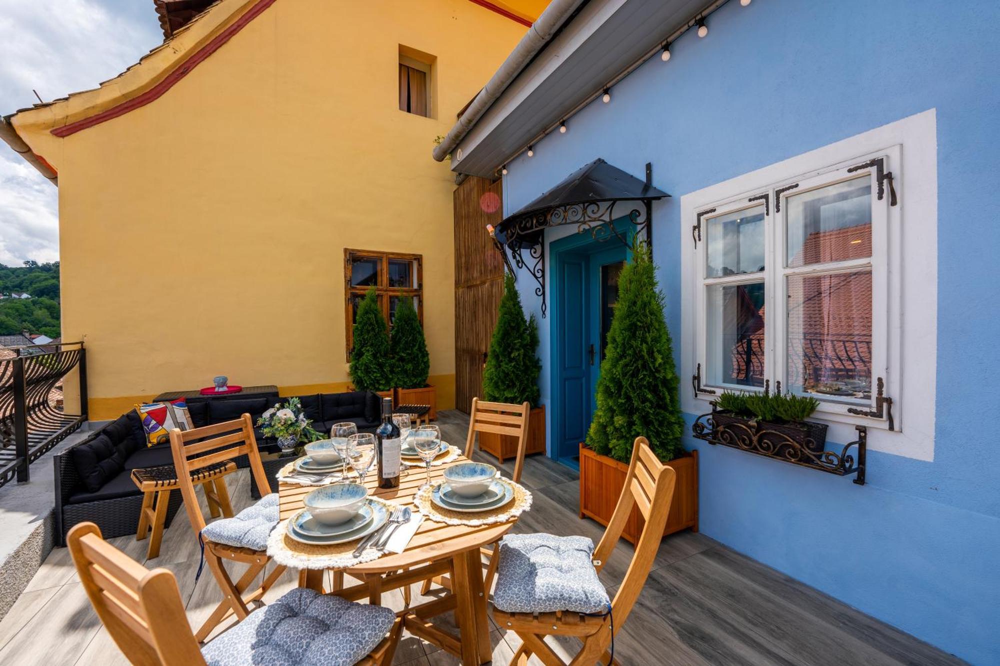 شقة Casa Albastra By Casa Otto سيفِسوارا المظهر الخارجي الصورة